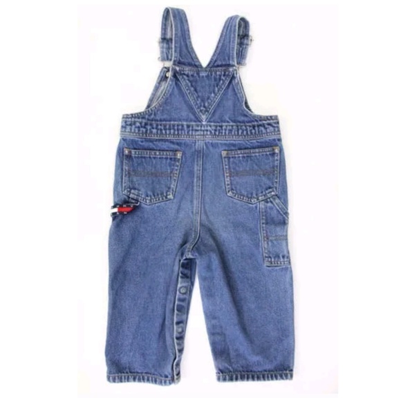 Tommy Hilfiger Vintage Bib Overalls Denim Toddler - Picture 2 of 8